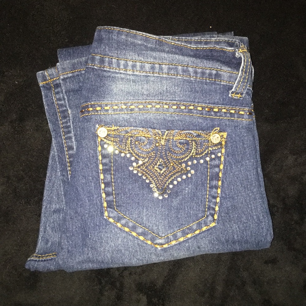 Southpole Distressed Bootcut Jeans Sz 9